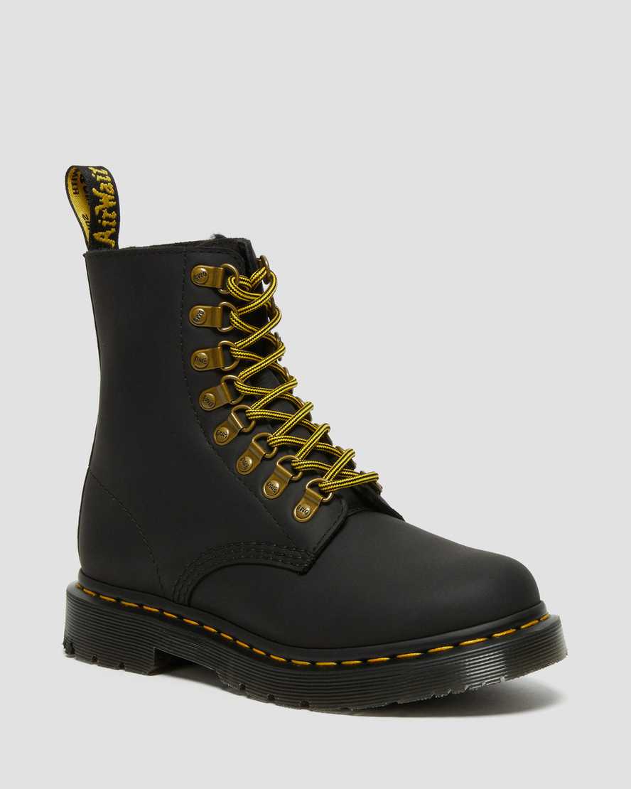 Dr. Martens 1460 Pascal DM's Wintergrip Lær Snørestøvler Dame Svart [8024LDPAN]